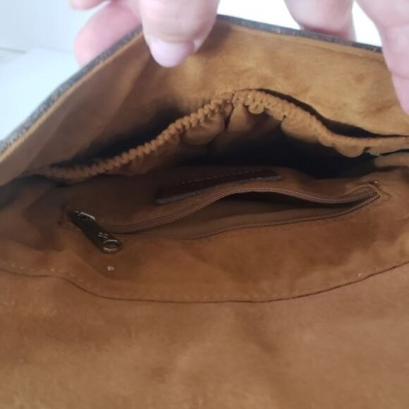 NWT PATRICIA NASH Tooled Leather Adjustable Crossbody Boho Festival Southwestern - Picture 8 of 14